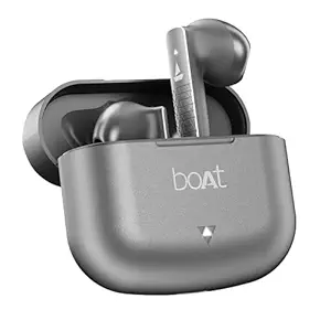 boAt Airdopes 91 Prime, 45HRS Battery, 13mm Drivers, Metallic Finish, Low Latency,ENx Tech, Fast Charge, v5.3 Bluetooth Earbuds, TWS Ear Buds Wireless Earphones with mic (Sonic Silver)