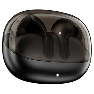 boAt Airdopes Plus 311 (2025 Launch), Glass Design, Dual Mics ENx, Fast Charge, 50 Hrs Battery, Low Latency, IPX4, Bluetooth Earbuds, TWS Ear Buds Wireless Earphones with mic (Charcoal Black)