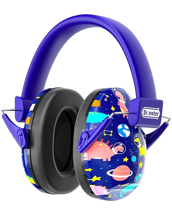 Dr.meter Ear Muffs for Noise Reduction: 27SNR Noise Cancelling Headphones for Kids Adults - Toddler Kids Ear Protection for Monster Truck, Autism Sensory, Mowing, Concerts, Fireworks